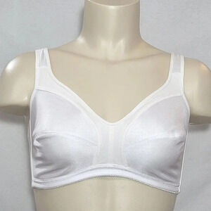 Dominique 5316 Cotton Lined Soft Stretch Wire Free Bra 34B White  Excellent Pre-